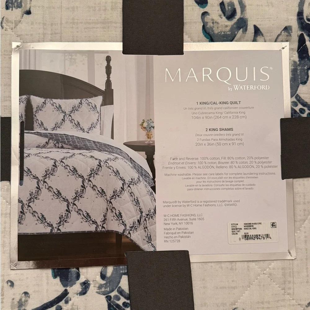 MARQUIS by WATERFORD Woodmere 3PC Quilt Set